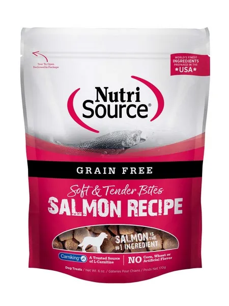6 oz. Nutrisource Grain Free Salmon Dog Treats - Health/First Aid